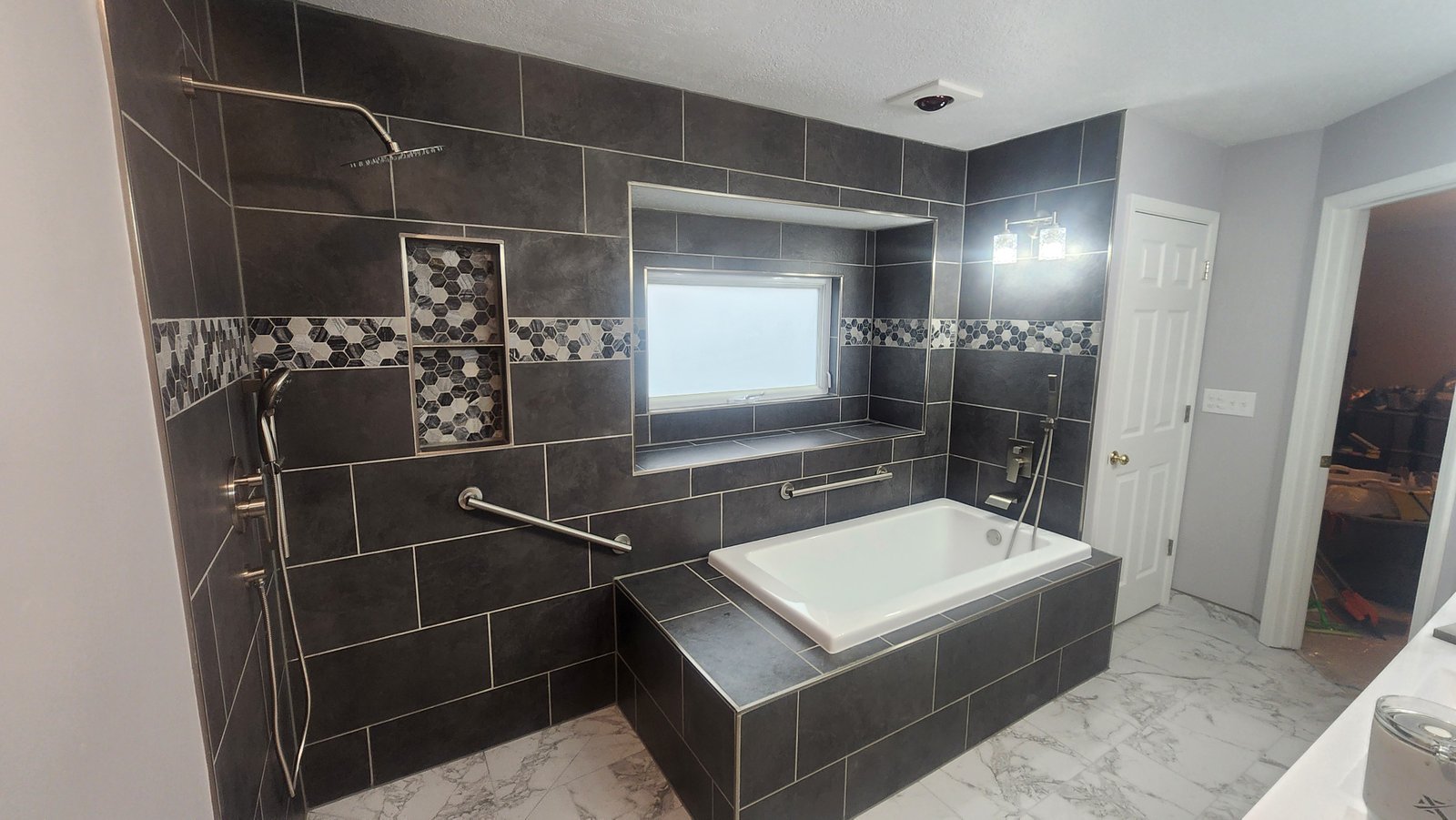 Marble bathroom
